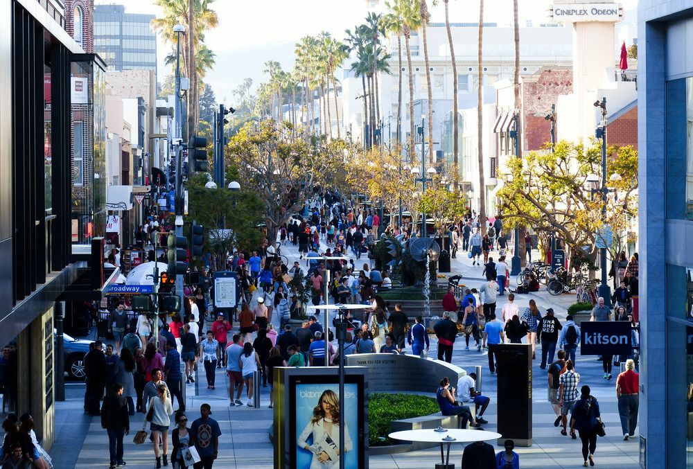 Third Street Promenade e Downtown Santa Monica - Los Angeles