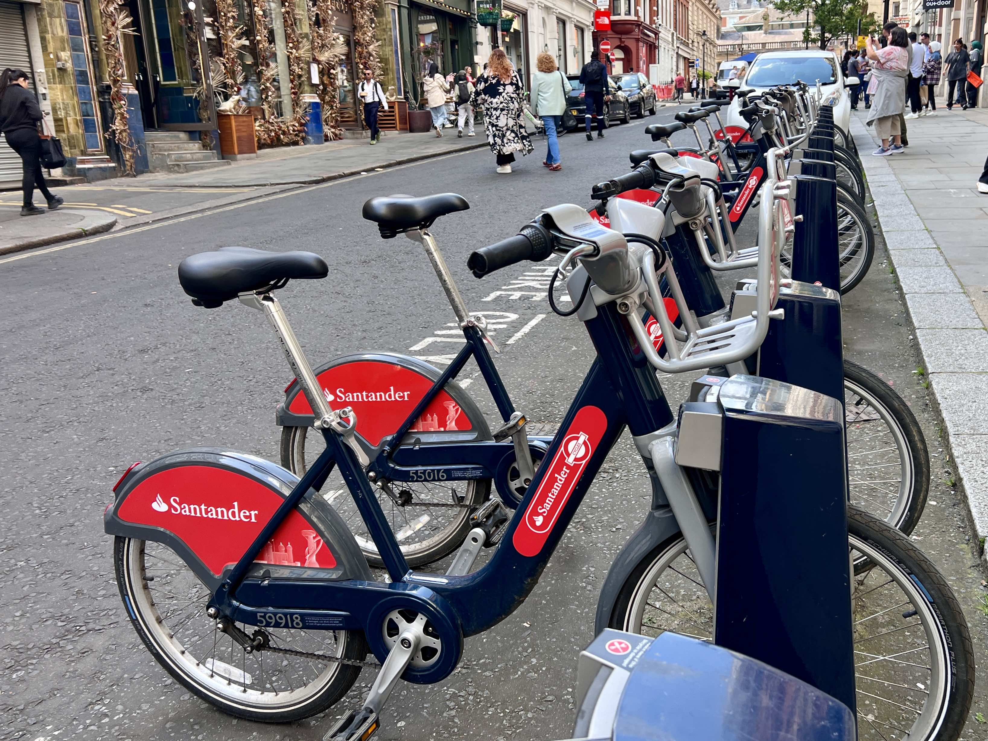 Santander Cycle - aluguel de bicicletas em Londres