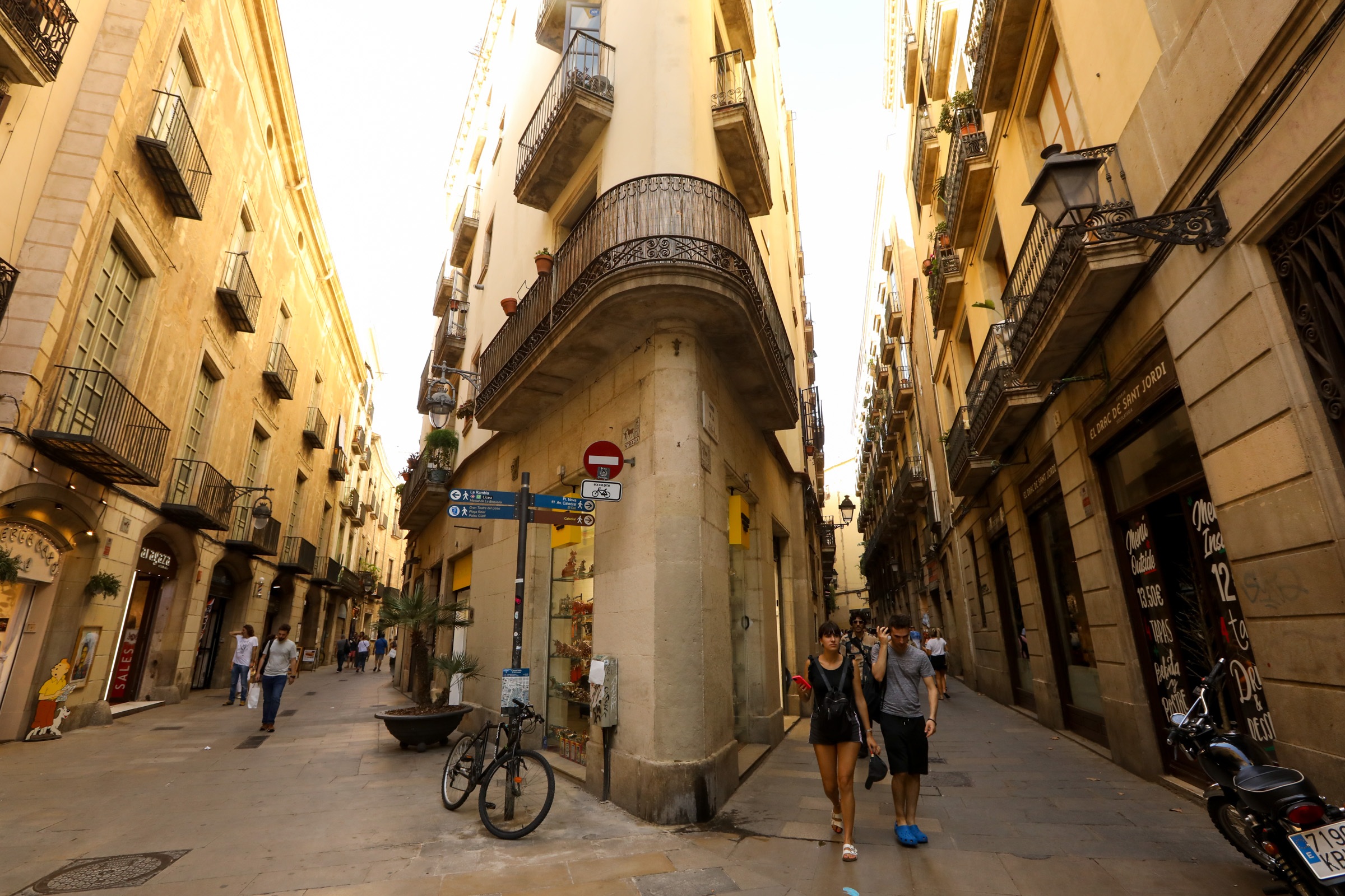 Pontos turísticos em Barcelona