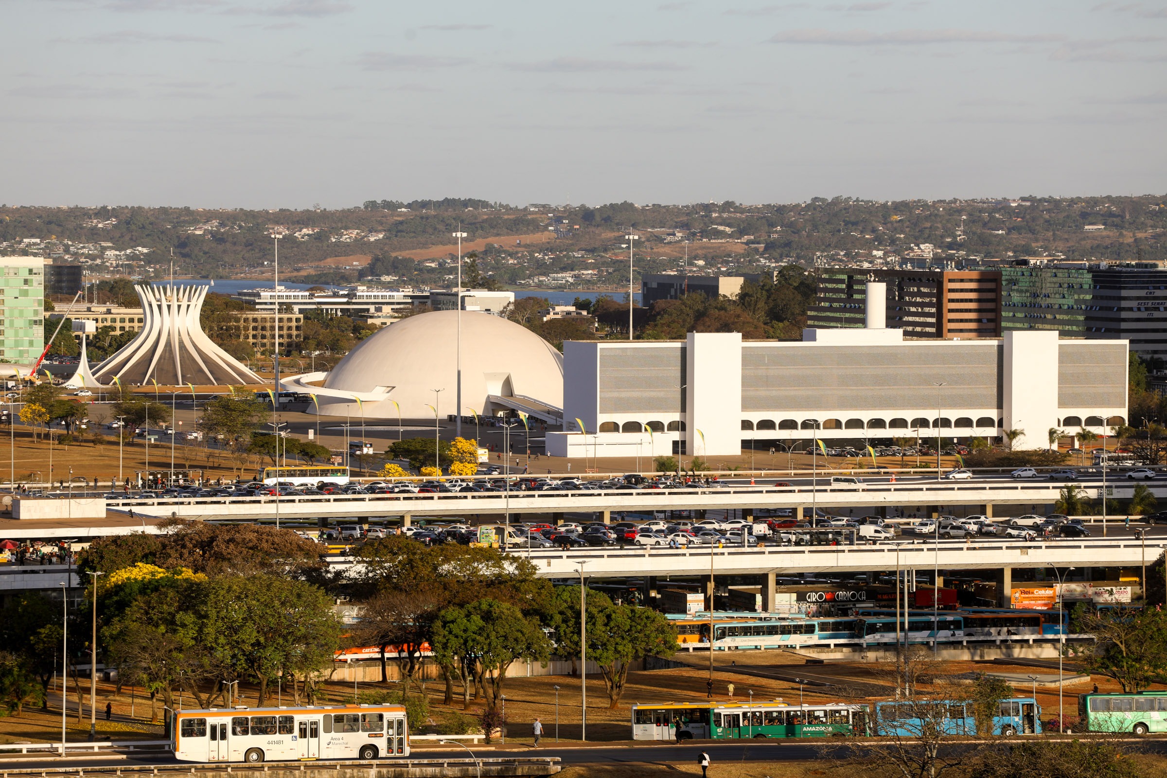Pontos turísticos em Brasília