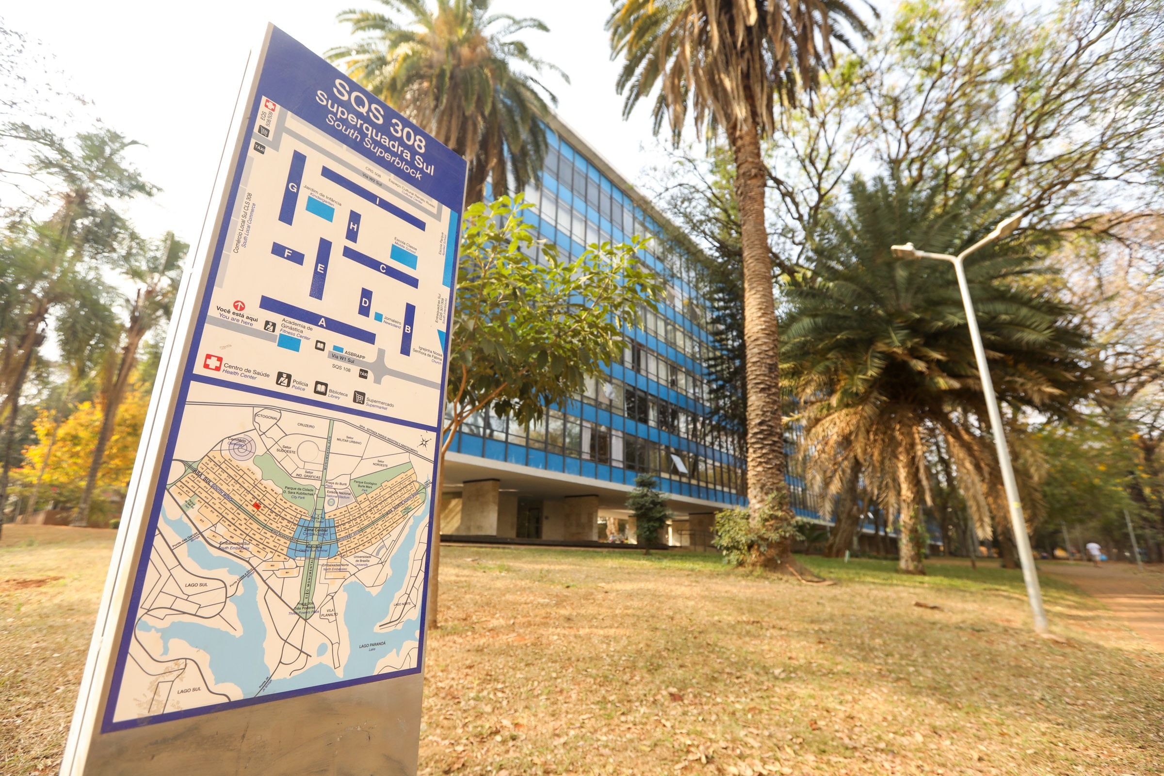 Pontos turísticos em Brasília