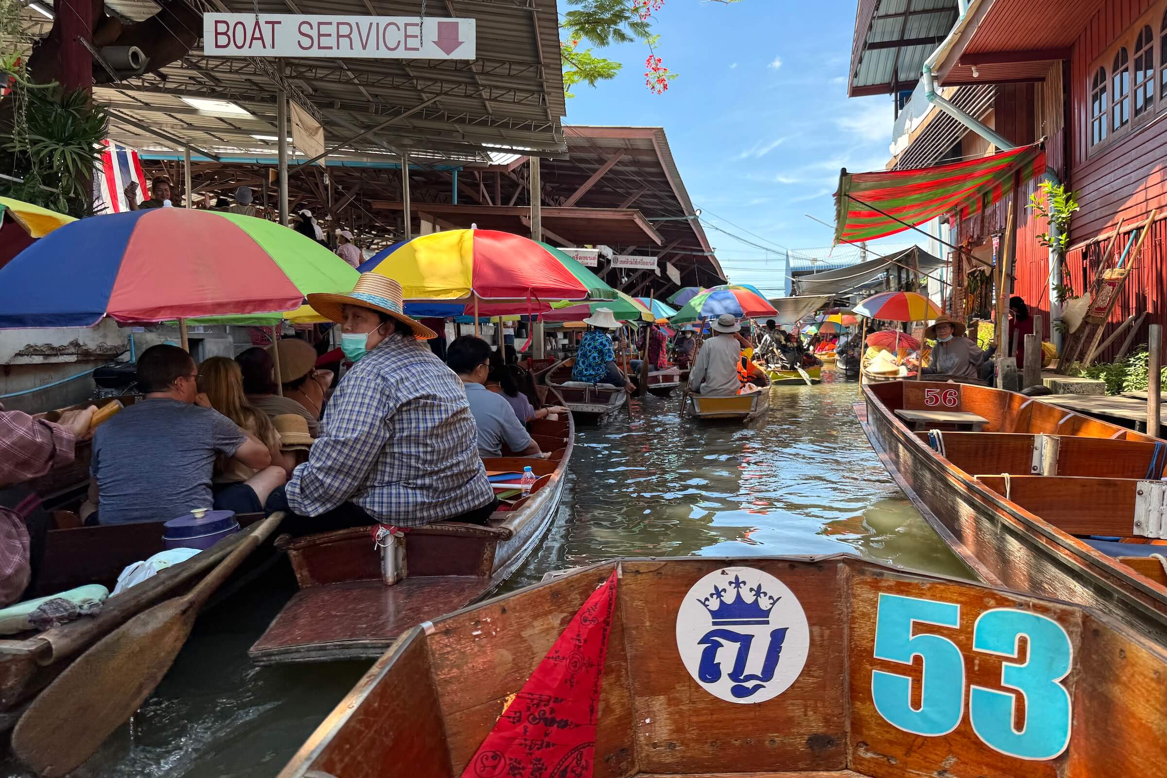 Mercado Flutuante Bangkok (Damnoen Saduak)