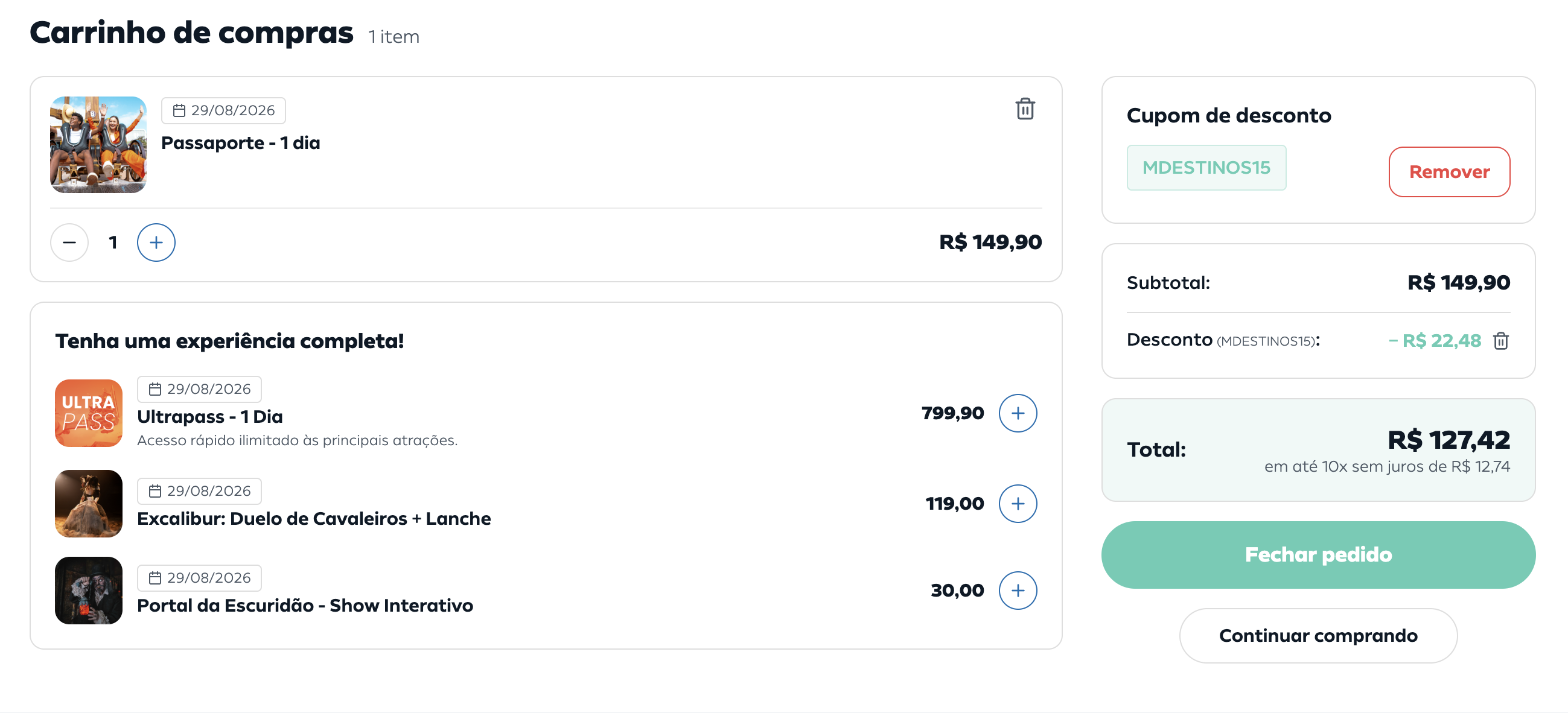 Cupom Beto Carrero 15%