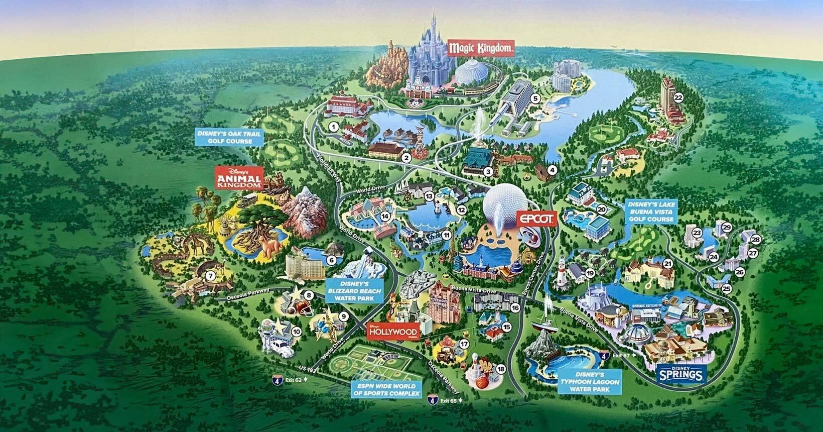 Mapa da Disney