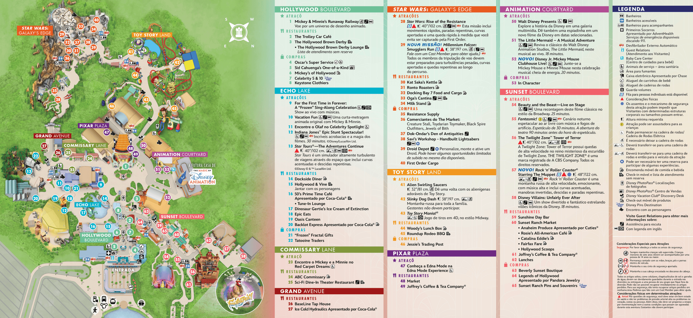 Mapa da Disney